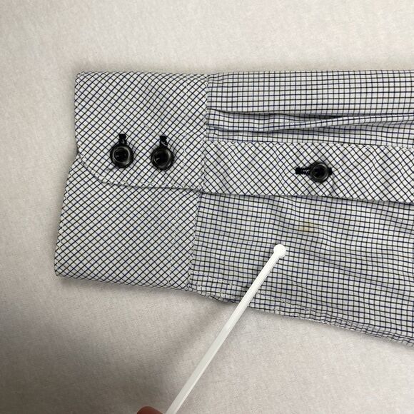 MG Black Label Men’s Button Up Long Sleeve Check Print M - Picture 13 of 15